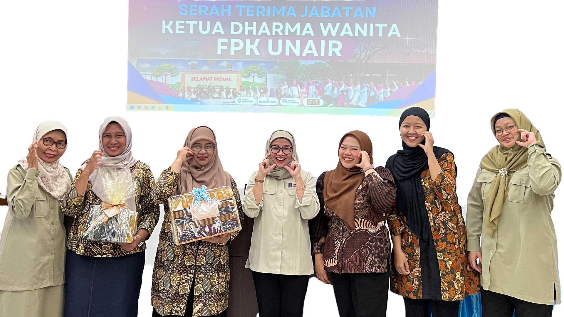 Serah Terima Ketua Dharma Wanita FPK UNAIR Kebersamaan Ceria